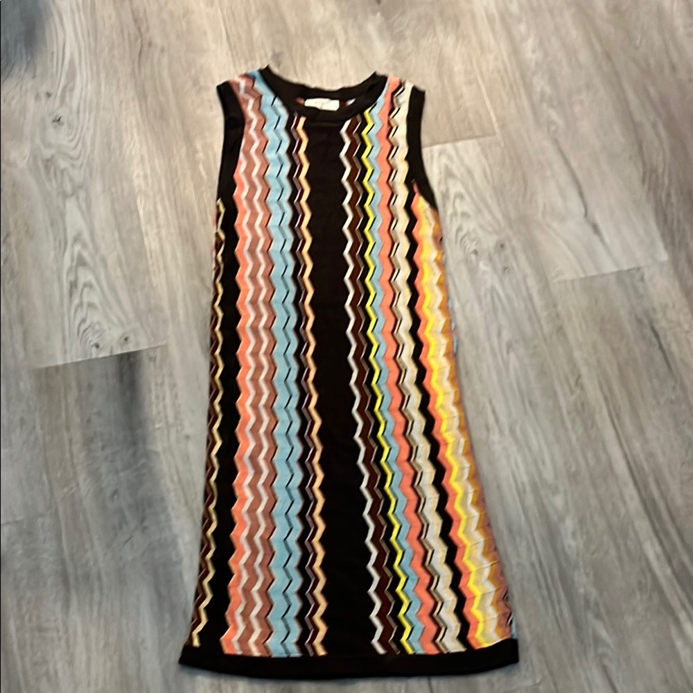 Missoni for Target Black and Cream Sheath Dress Sleeveless